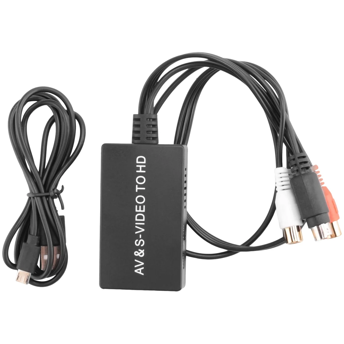 N36R_TM S-Video e 3RCA CVBS Composto para Conversor de Áudio e Vídeo Suporte 720P