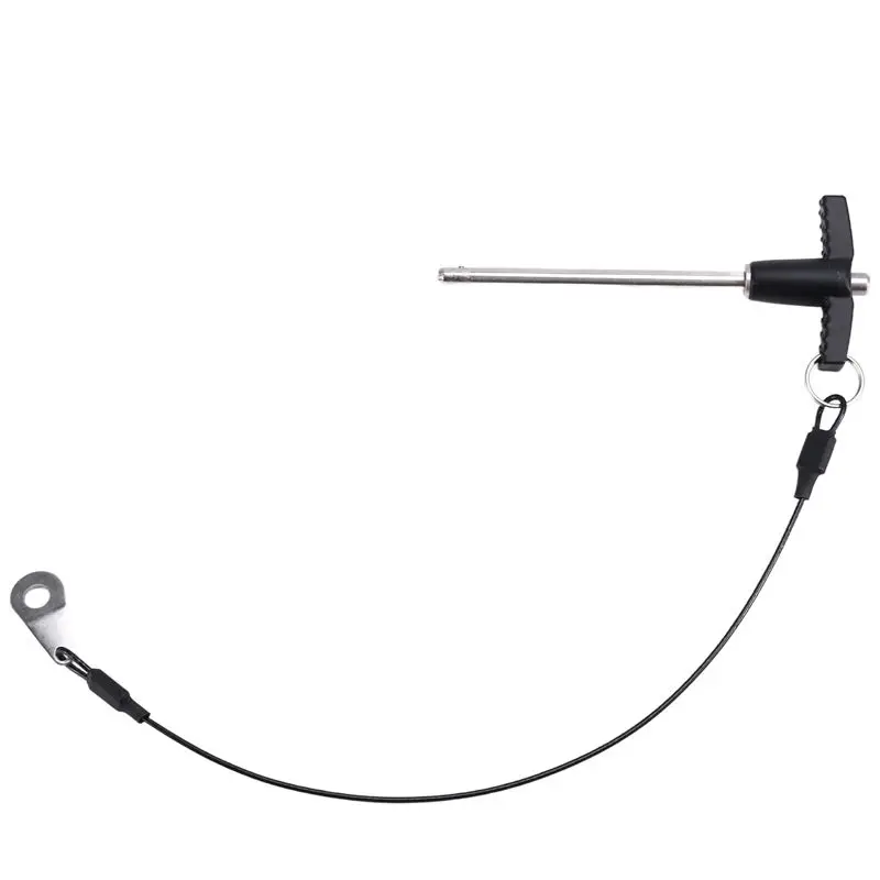 HRBAJ-T Handle Quick Release Pin 0.2 Inch Diameter ,Stainless Steel Ball Locking Pin With Push Button Lanyard Cable