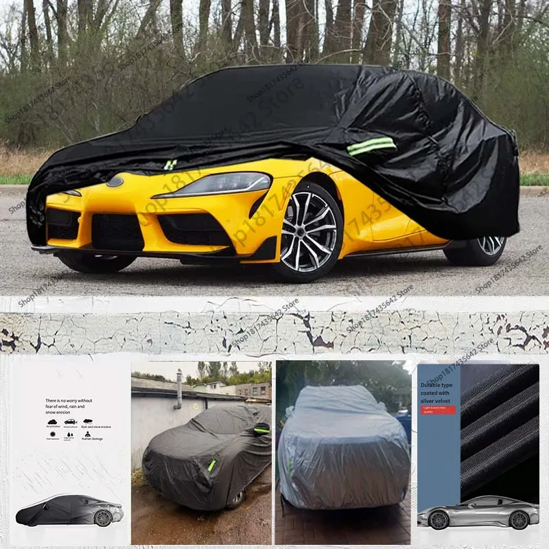 

for Toyota Supra 210D Car Cover Outdoor Full Car Covers All Weather Waterproof Sun Rain Protection Anti-sun-rain-wind