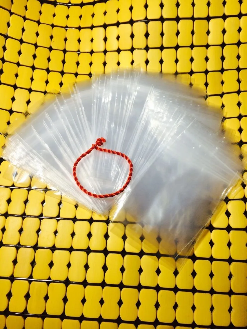11* White Thick Mini Ziplock Bag 100pcs/pack, Clear Big to Small ZIP Bag Plastic Sealed Bags Waterproof, Jewelry Packing Display