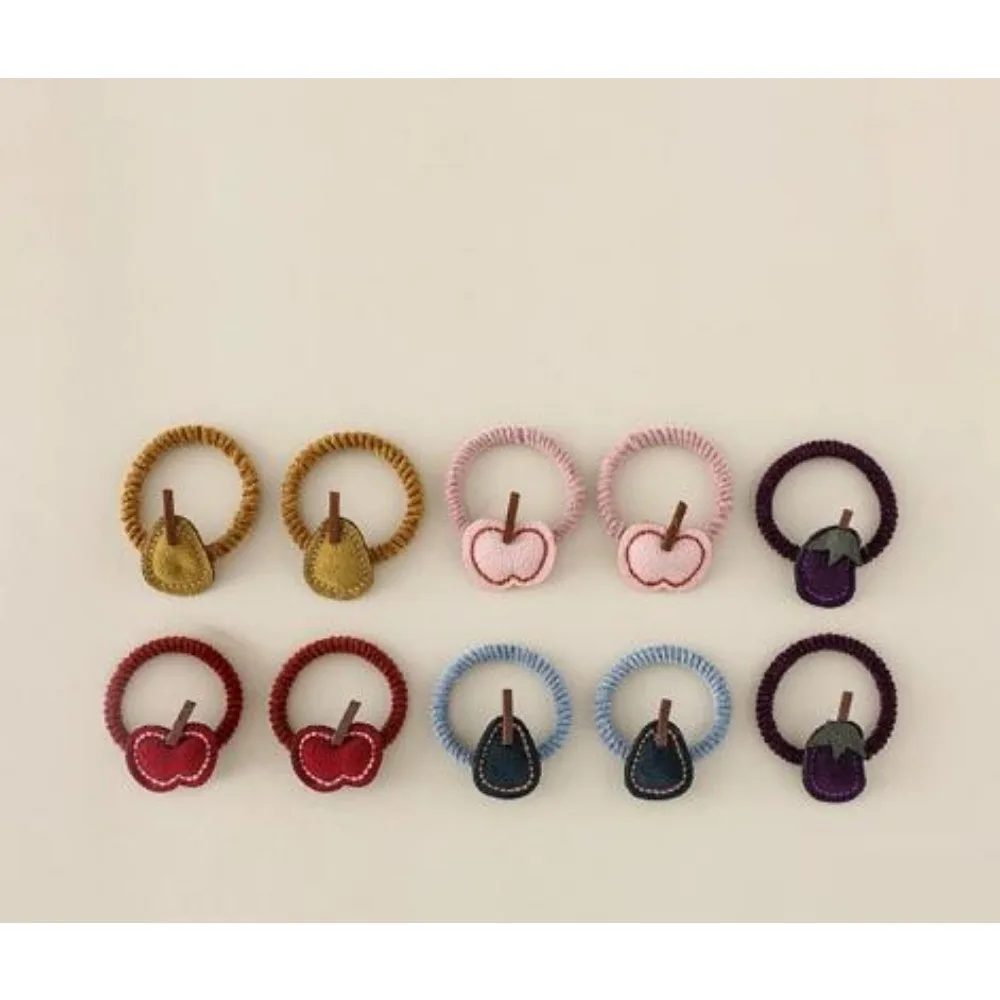 

2 шт. милых резинок для волос с мультяшными фруктами, животными и овощами, эластичные резинки для волос для девочек, резинки для хвоста, аксессуары для причесок