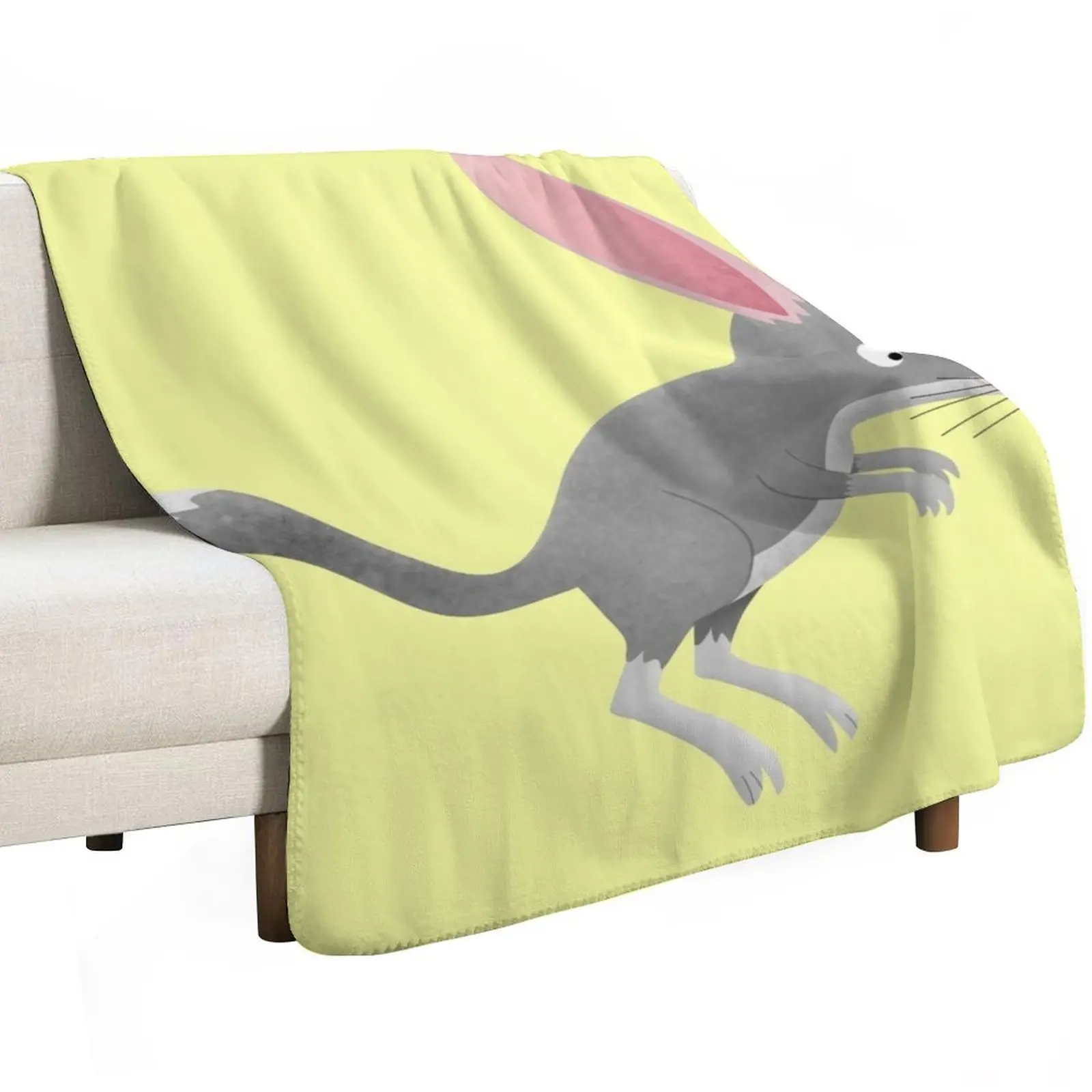 Cute happy Australian bilby cartoon Throw Blanket Warm Blankets For Baby Sofas Cute Plaid blankets ands Blankets