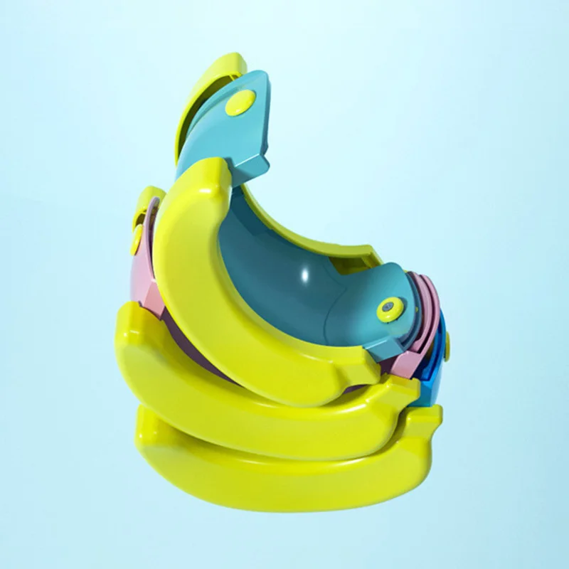 Vasino portatile per bambini Viaggio pieghevole Vasino per bambini Sedile per addestramento Vasino portatile per bambini Toilette a banana Nessuna pulizia 20 sacchetti per rifiuti