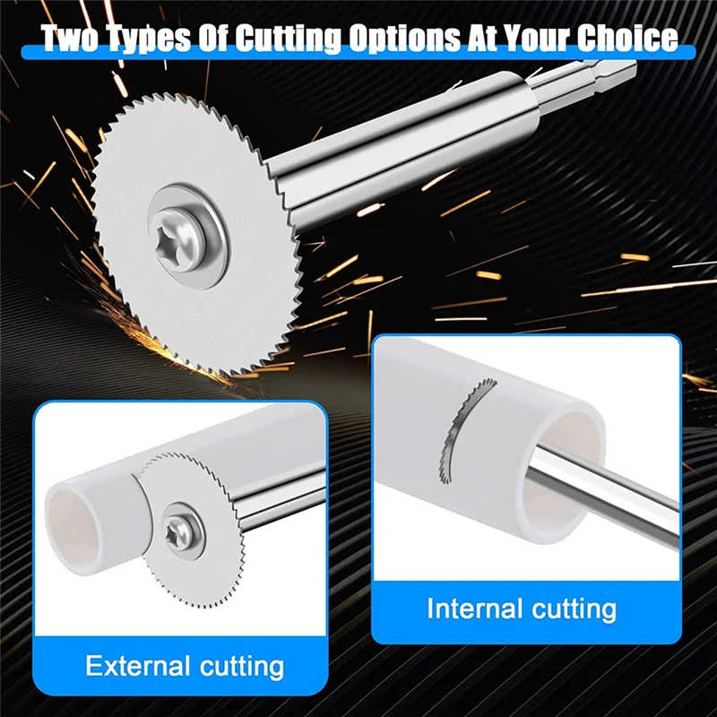 AT29-PVC Pipe Inside Cutter Internal Plastic Pipe With 1/4Inch Hex 32Mm,35Mm,44Mm Saw Blades Plumbing Inside Cutter