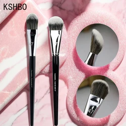 KSHBO 2 unids/set herramientas de maquillaje de belleza brocha para base 47 cabezal de escoba Base líquida reparación de sombra para mujeres brochas para Base facial