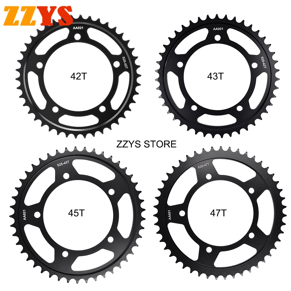 

1pc 525 42T 47T 42 43 45 47 Tooth Motorcycle Rear Sprocket Gear Wheel Cam For Suzuki DL1000 DL1000X DL1000XA DL1000XZ DL 1000