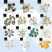 Ruedas de pulido Dental, 10 Uds., cepillos para pulir lana y algodón para pieza de mano rotativa, 25, 35 Mm, alta calidad