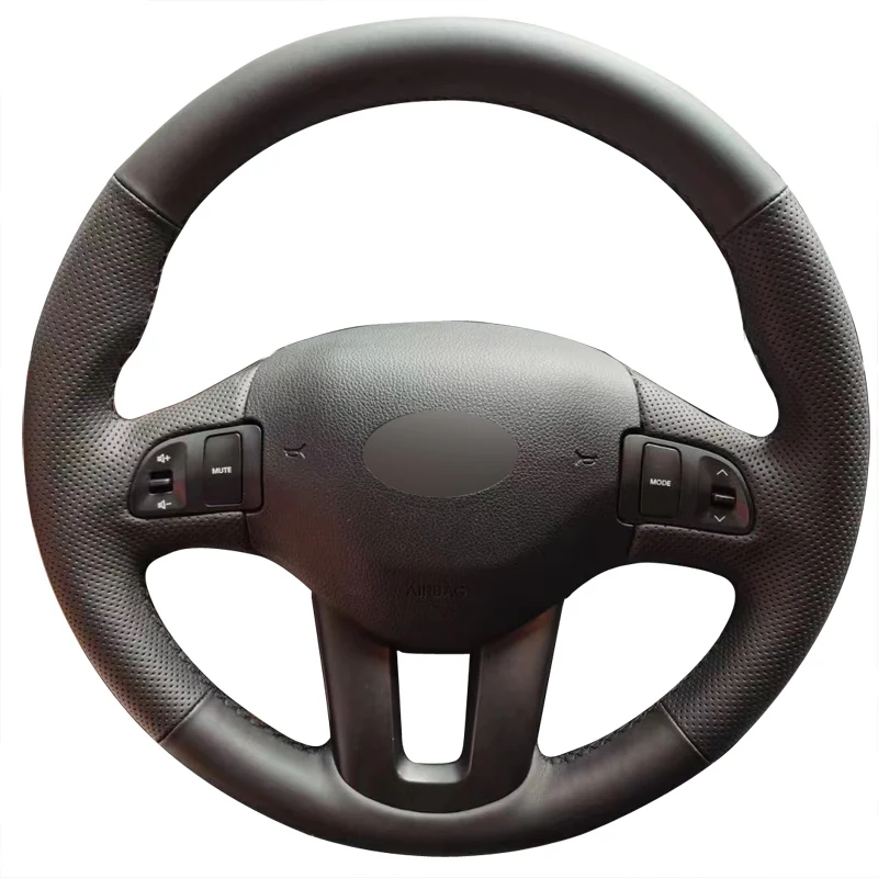 

Чехол на руль с ручным шитьем для Kia Sportage 2012-2015 2016, кожа из микрофибры