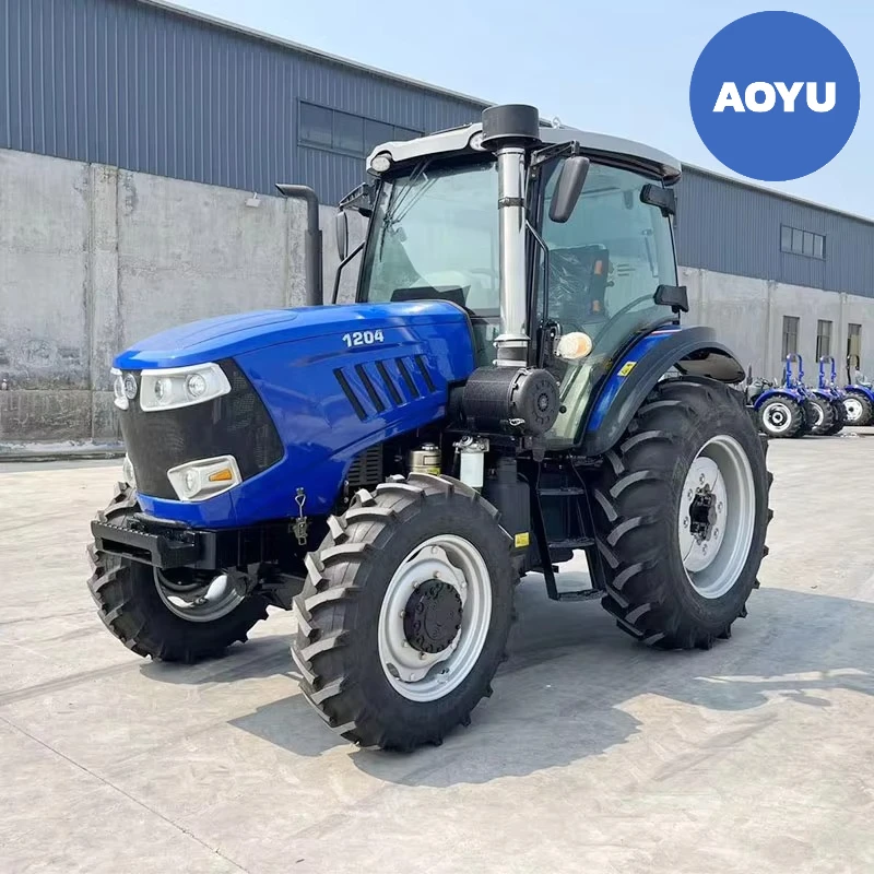 Multifunctional 4X4 Wheel 4WD 40hp 50hp 60hp 70hp 90hp 100hp 120hp Farm Garden Tractor with Optional Parts
