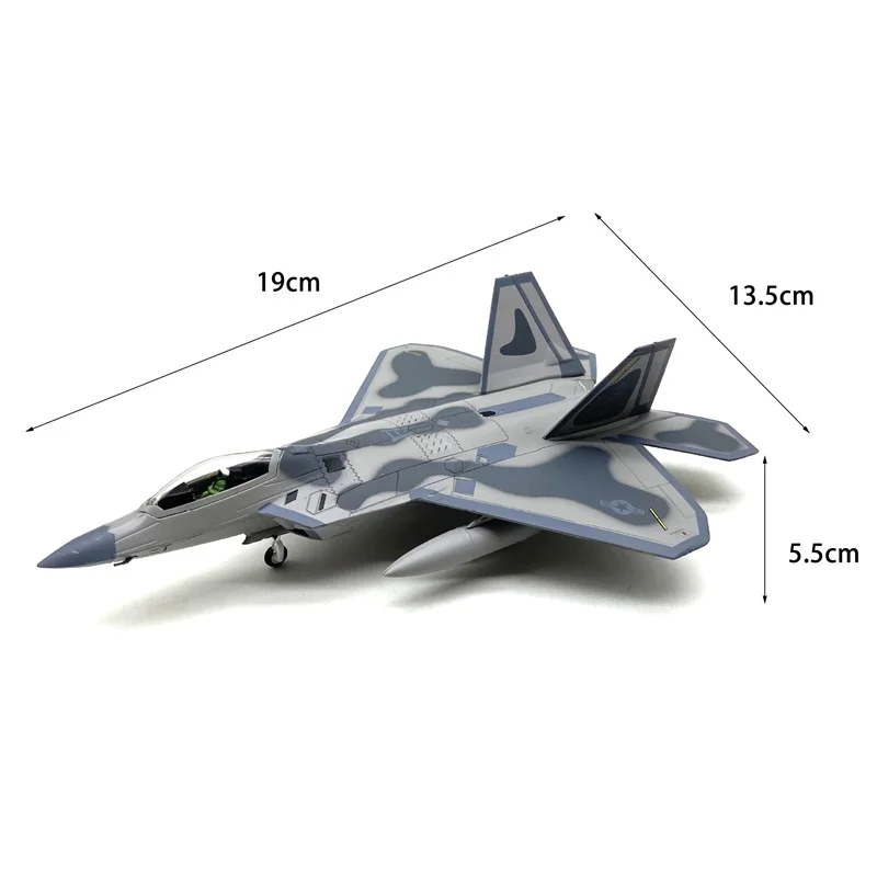 

Масштаб 1:100, модель истребителя F-22 F-22 Raptor, коллекция и витрина, подарок, модель из сплава F22, мини-украшение для дома