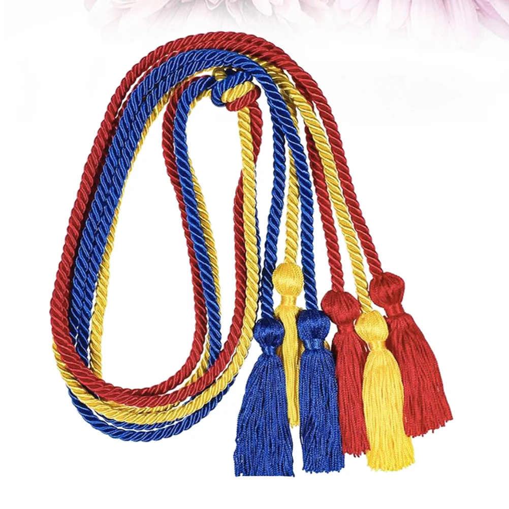 6 Pcs Tassel for Graduation Fringe Double Sided Graduate Ceremony Tassels Polyester