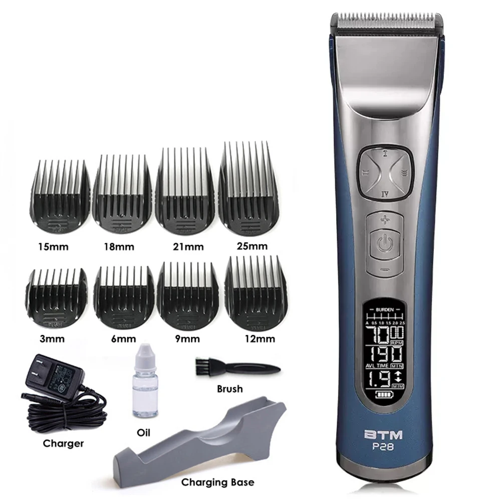 Korea Design BTM Hair Clipper Professional Electric Hair Trimmer Rechargeable Shaver for Men Barber Salon Hair Cutting Machine