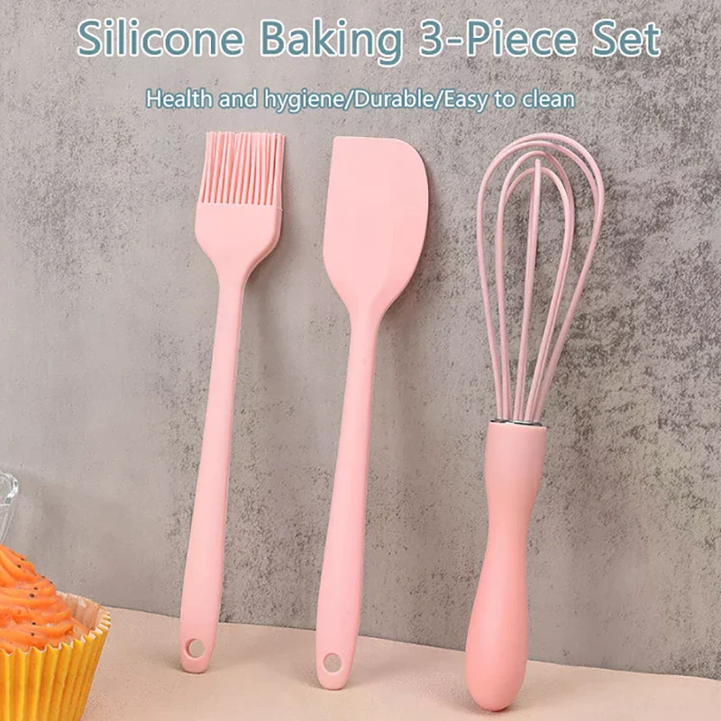 3PCS Silicone Baking Set Cake  - огляд і ціна Kitchen Baking Brush