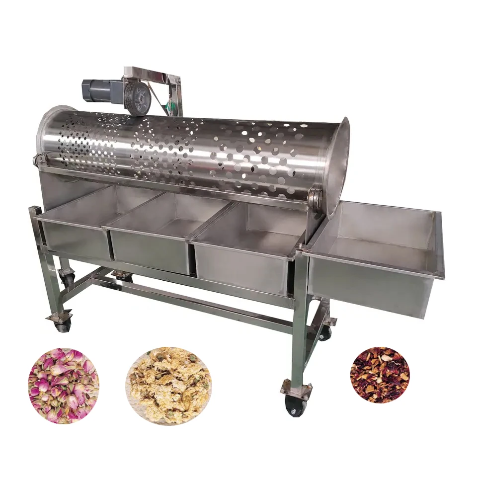 Stainless Steel Roller Sorting Machine , Petal Classifier Machine,Hawthorn Sorter Machine for Fruit and Vegetable