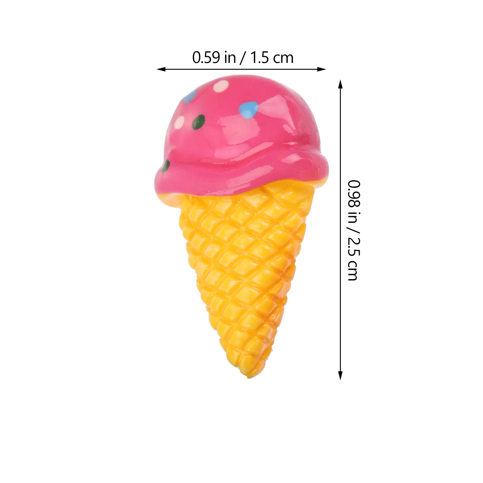 20pcs Ice Cream Ornament Creative Dessert Decor Colorful Adornment For Home Kids Room Diy Craft Montessori Educational Gift