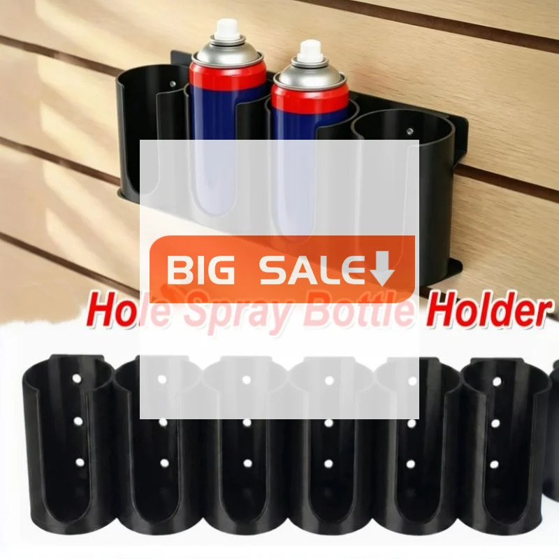 1Pcs 2/3/4 Hole Spray Bottle Holder Utility Room Organizer RV Door Spray Can Storage Wall Mount Rack For Caulk Glue Tubes