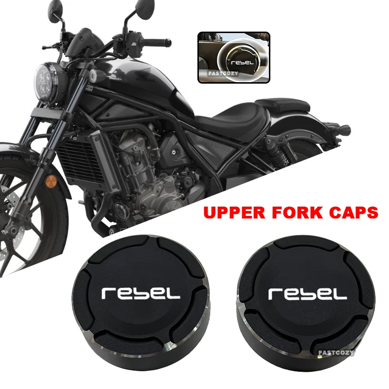 

ДЛЯ HONDA Rebel CMX250 CMX300 REBEL CMX 250 300 500 CL300 CL500 крышки штока вилки мотоцикла передняя вилка верхняя крышка аксессуары