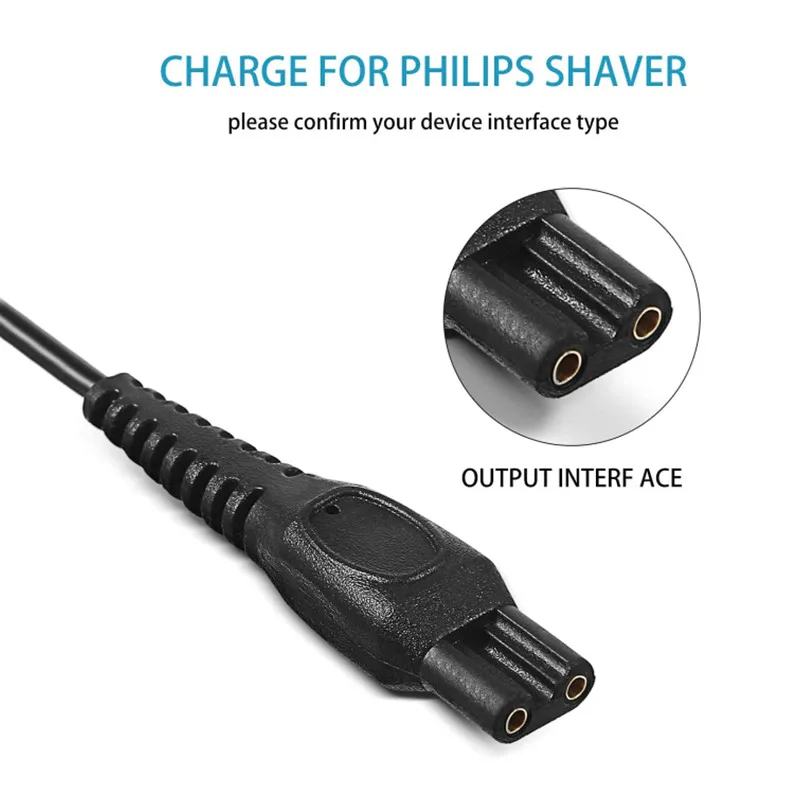 HQ850 Charger 8V 100MA EU Plug AC Power Adapter for Philips HQ912 HQ902 HQ904 HQ906 HQ914 HQ915 HQ916 HQ988 HQ909 S5077 S5079