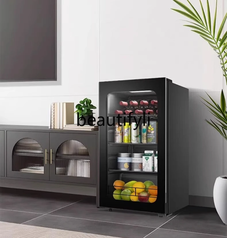 

Ice bar household, small refrigerator living room tea beverage office frozen fresh-keeping refrigerator