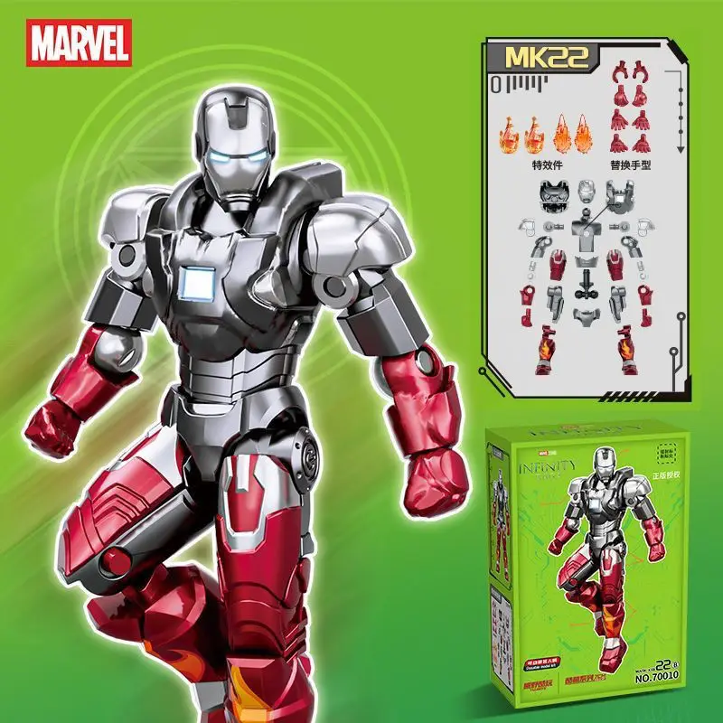 Building Blocks, Marvel Infinity Legends, Iron Man 7CM, Assembling Doll, Boy Educational Toys, Avengers Toys, Kids Toys