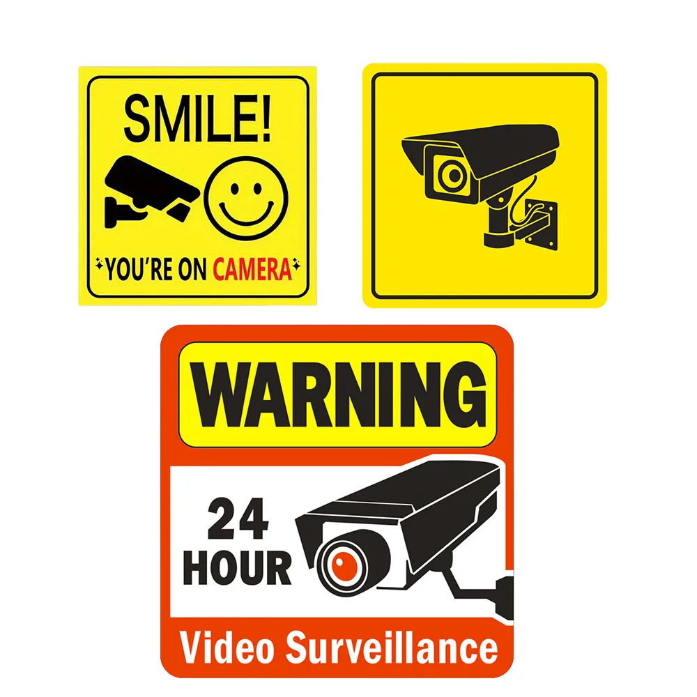 

5 шт., Стайлинг автомобиля, предупреждение, логотип с улыбкой, ты на камере, мультяшная картина из ПВХ, наклейка на кузов автомобиля, водостойкая наклейка на автомобиль, узор, винил