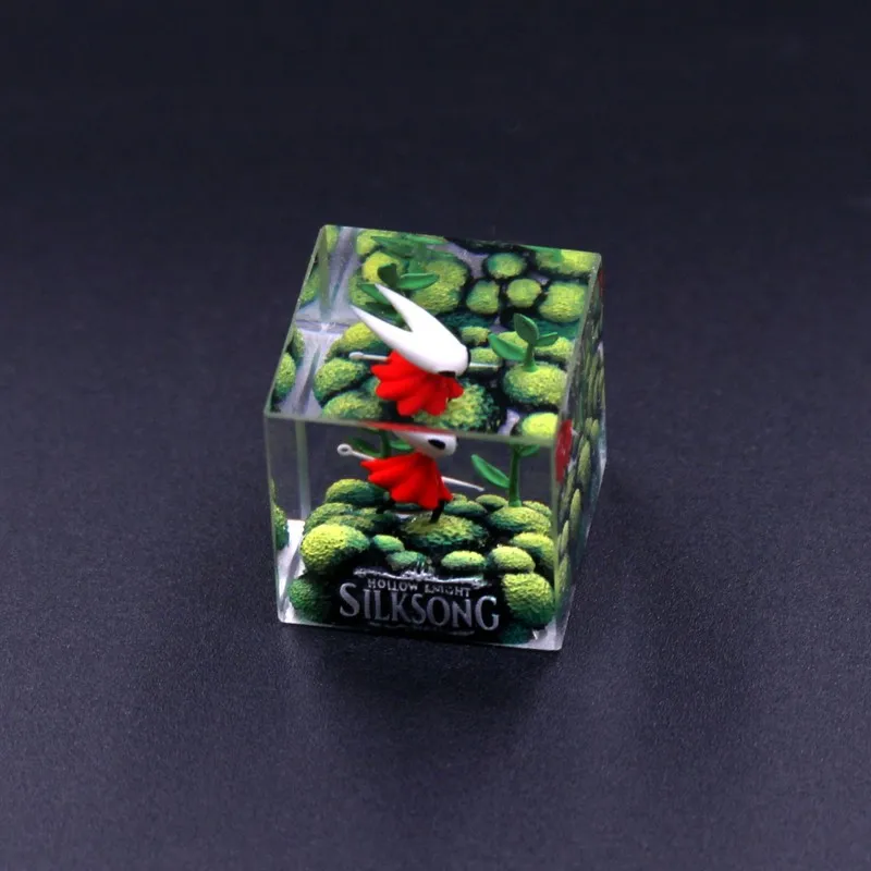 Hollow Knight Keycap Silk Song Game Theme Keycap Cube Resin Keycap Miniature Scene Mechanical Keyboard Keycap Handheld Gift Esc - Image 6