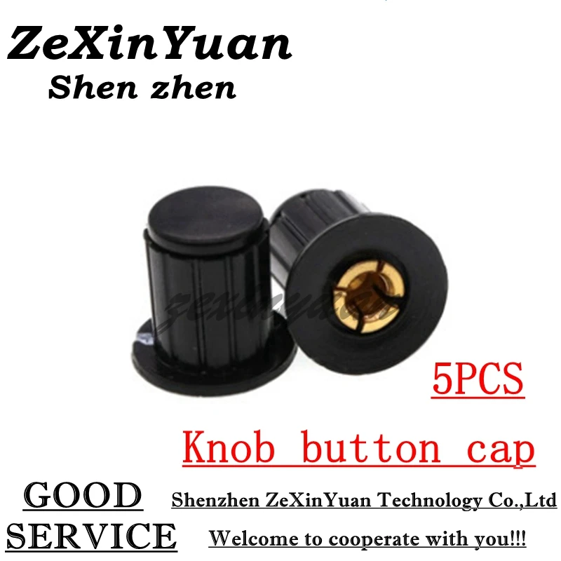 

5PCS WXD3-13 black grey knob button cap is suitable for high quality WXD3-13-2W turn around special potentiometer knob KYP16--4J