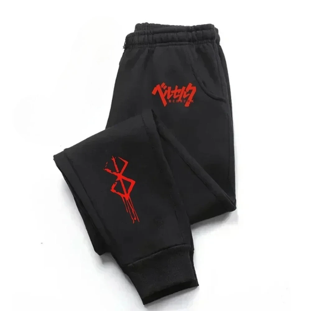 

2026 Fashion New Men's Sports Pants Japanese Anime Fury Wool Running Pants Women's Pants Fitness Exercise Running Pants