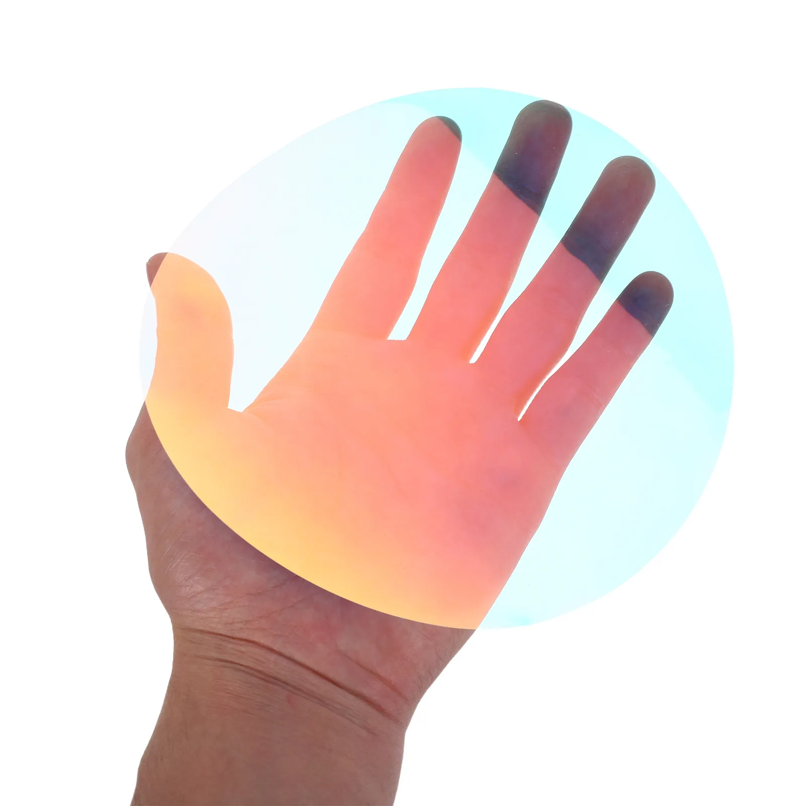 

5Pcs Warm Light Filter Sticker 15Cm Transparent Plastic Light Color Film for Indoor Outdoor Lights Festival Wedding Party