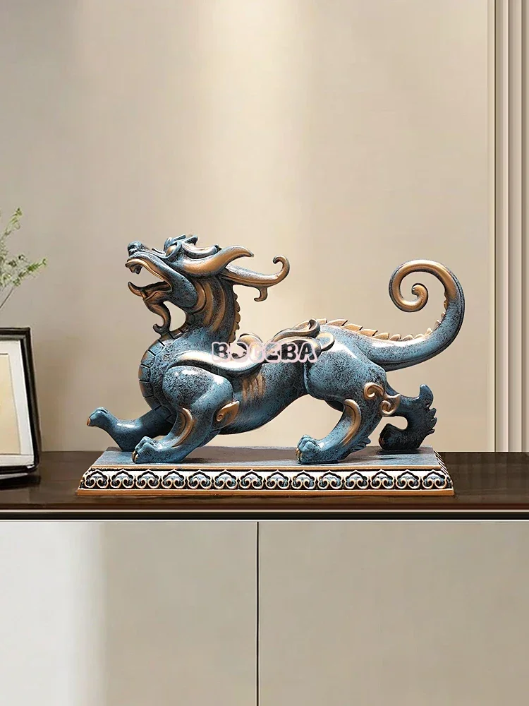 

Pixiu statue attracts wealth, home office desktop decoration, home crafts, opening decoration, wine cabinet decoration