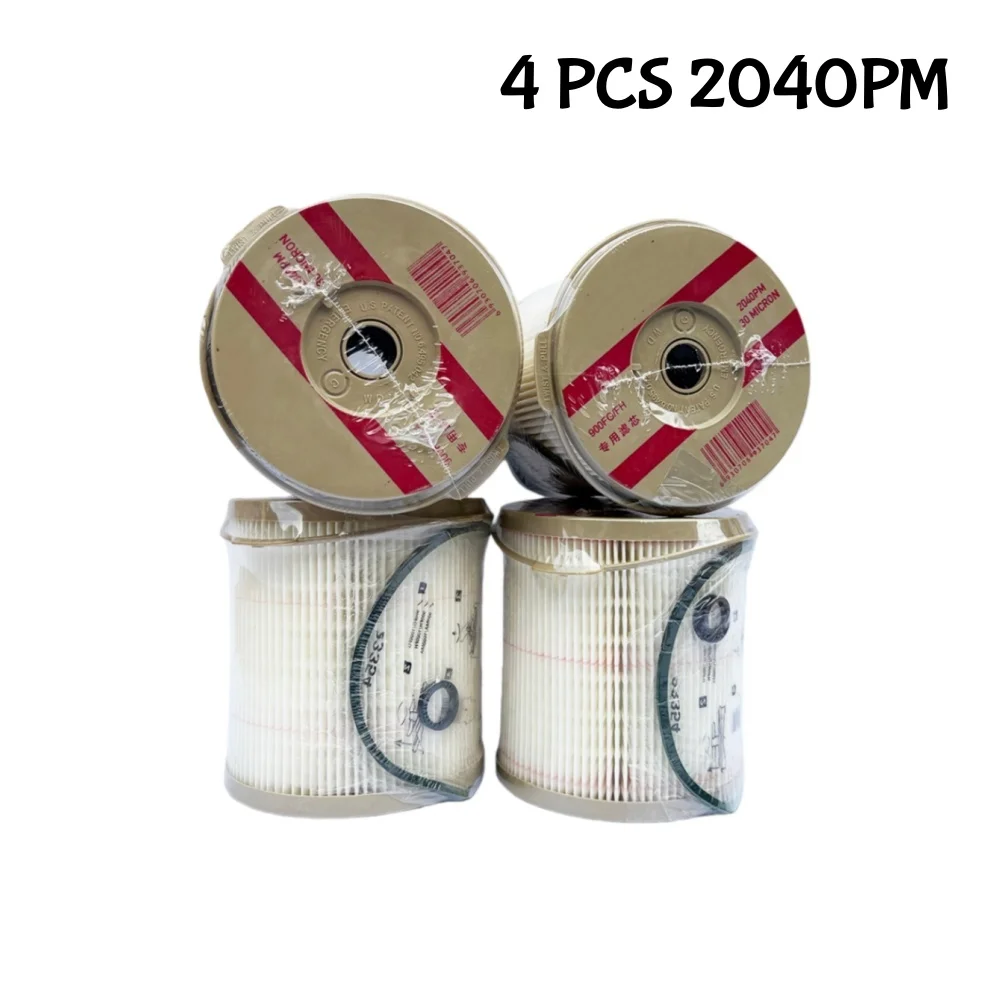 4PCS Fuel Filter 2040PM 2040TM 2040SM Fuel Water Separator Filter For Boat Truck 900FG 900FH 30 Micron Truck Part