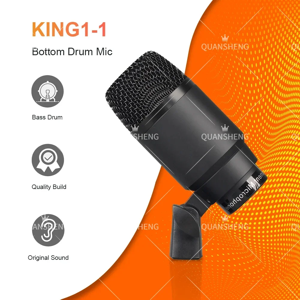 KING-717 Professional Dynamic Mic Musical Karaoke Instrument Mic For Recording Performances