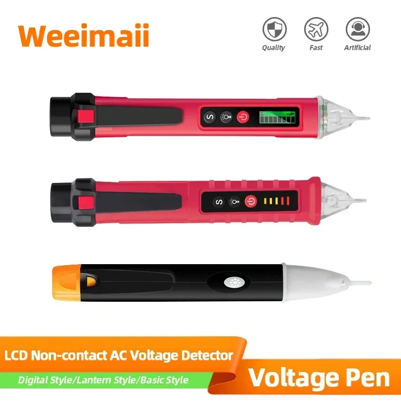 Voltage Detection Pen Electric Indicator LCD Sensor Socket Wall Non-contact Ac Voltage Detector Power Outlet Instrument 90-1000v