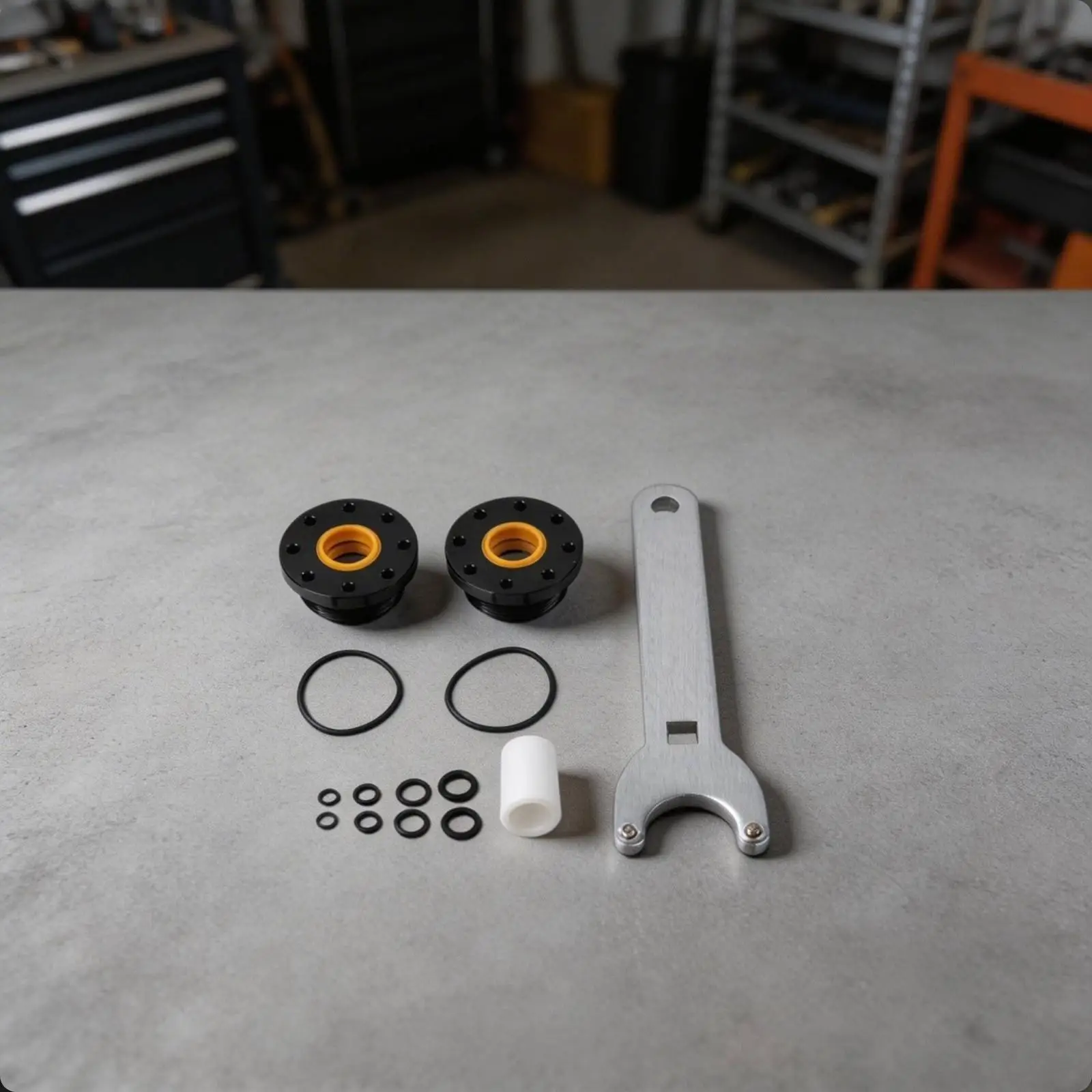 Steering Cylinder Seal Kit with Hydraulic Wrench for Front Mount Marine Systems Fits Seastar HS5157 HC5345