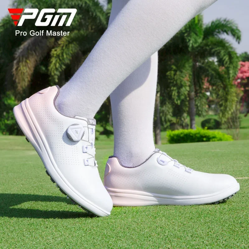 PGM new golf ladies sneakers gradient design sneaker trend Joker waterproof poly urethane shoes.