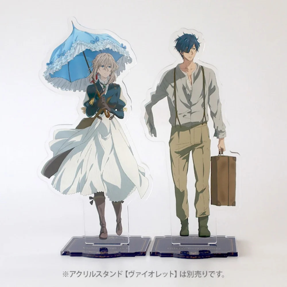 Anime Violet Evergarden New Arrival 15cm HD Acrylic Stand Violet Gilbert Cattleya Desktop Decor Carnival Gift keychain