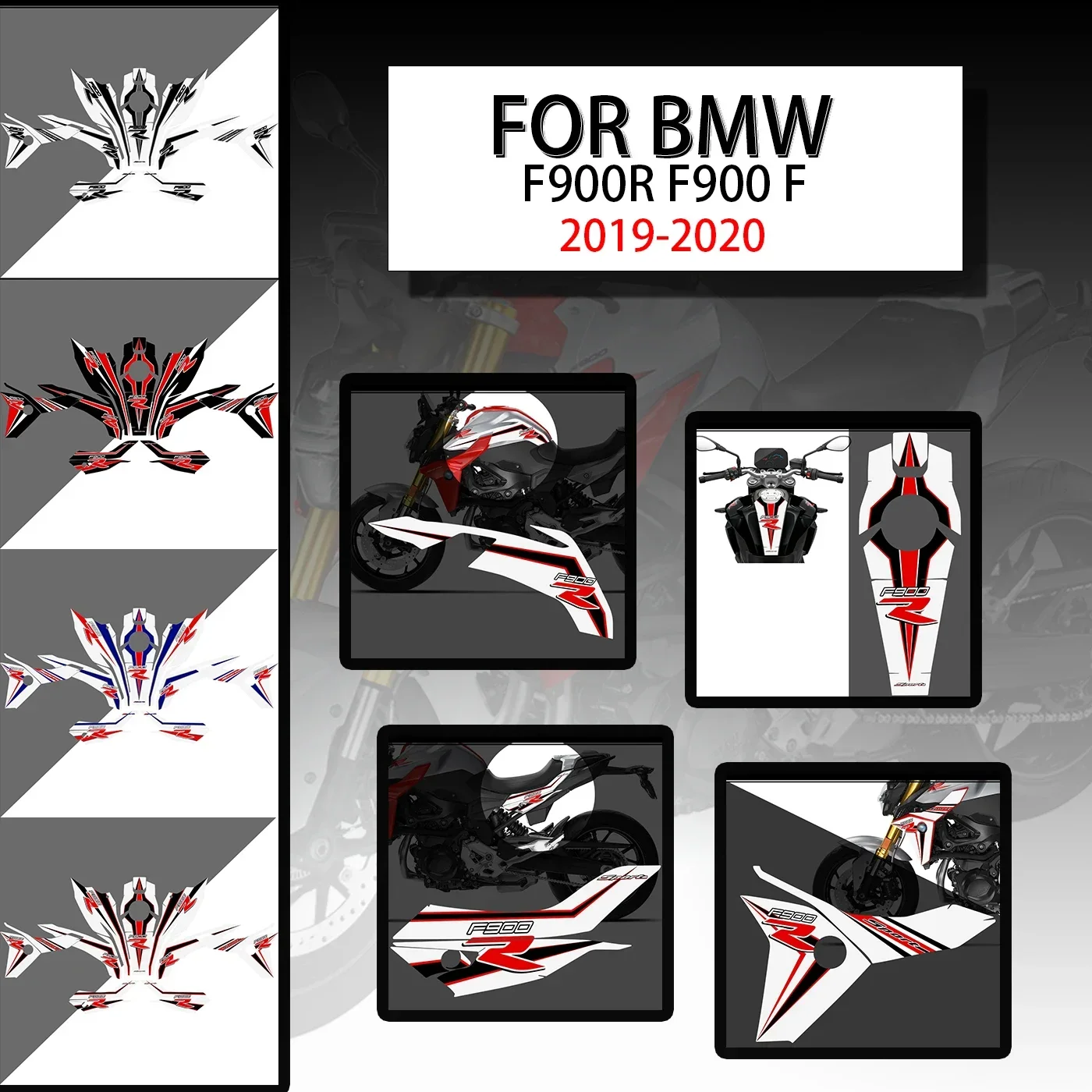 Kit stiker sepeda motor cocok dengan BMW F900R bantalan tangki bahan bakar 2019 pelindung 2020