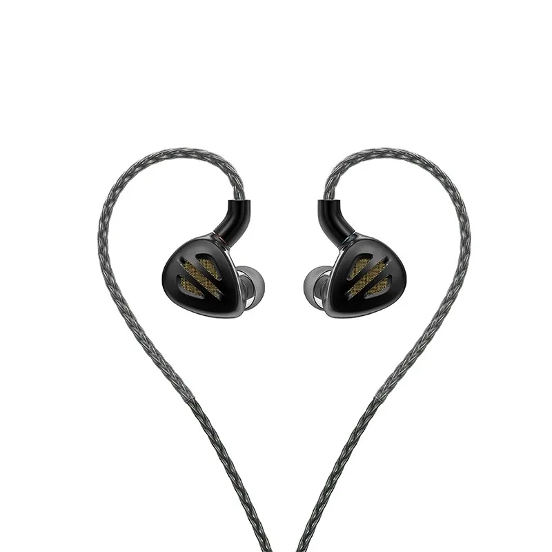 Hi‑Fi Audiophile Hybrid IEM Earbuds 1DD 6BA MMCX Replaceable Cable 2.5/3.5/4.4mm Multi‑Plug In‑ear Monitor Headphones
