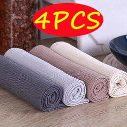 4 Pieces/Set 100% Cotton Waffle Weave Kitchen Towels Super Absorbent Kitchen Hand Dish Cloths for Drying and Cleaning Tea Towel