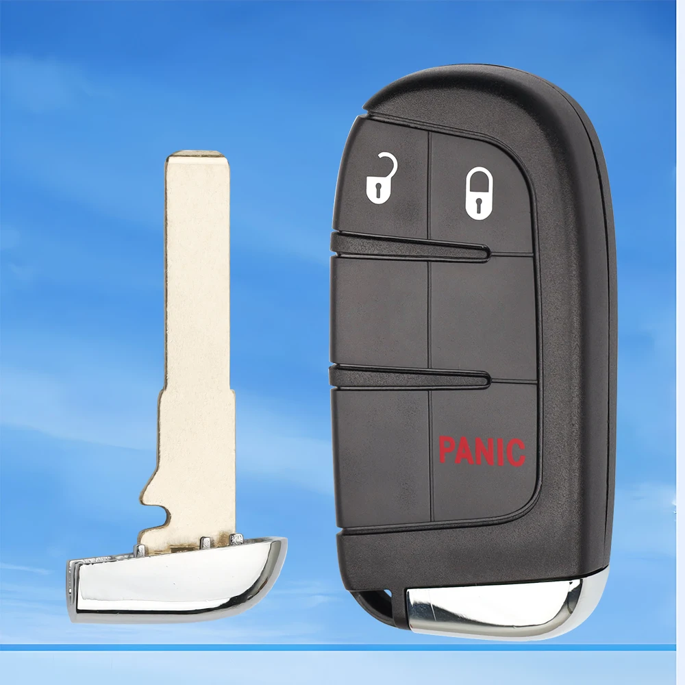 LIXIANG Keyless Go Car Key Smart Remote Key 433mhz for Jeep Compass Renegade Fiat 500 500X 500L SIP22 M3N-40821302 4A Chip