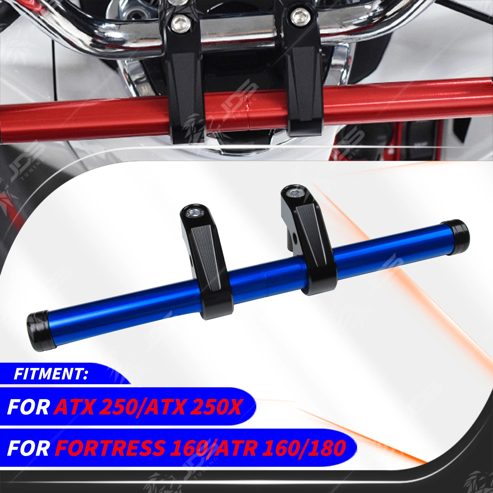 For QJMOTOR ATX 250/X/FORTRESS/ATR 160/180 Handlebar Grab Crossbar Child Safety Handrail Phone Navigation Holder Bracket Parts