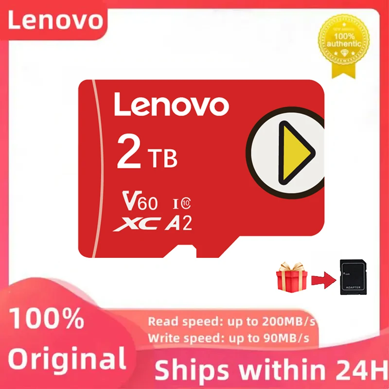 Lenovo 2Tb Klasse 10 Geheugenkaart 1Tb 512Gb 256Gb Sd Kaart Micro Tf Sd Kaart 128Gb Flash Geheugenkaart Voor Telefoon Camera Drone Tablet