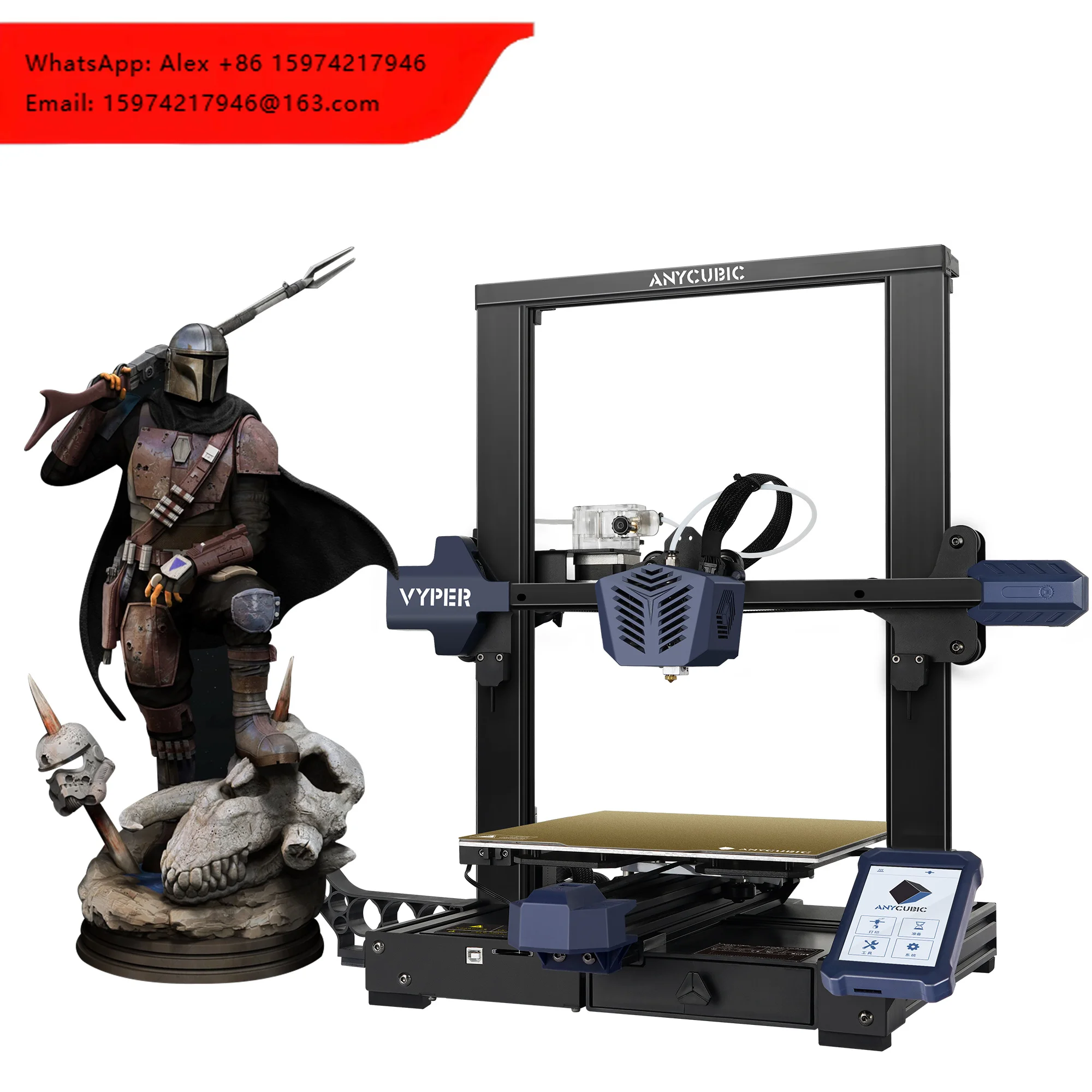 ANYCUBIC Vyper Automatic Leveling Luxury Gold Color Platform FDM 3d Printer