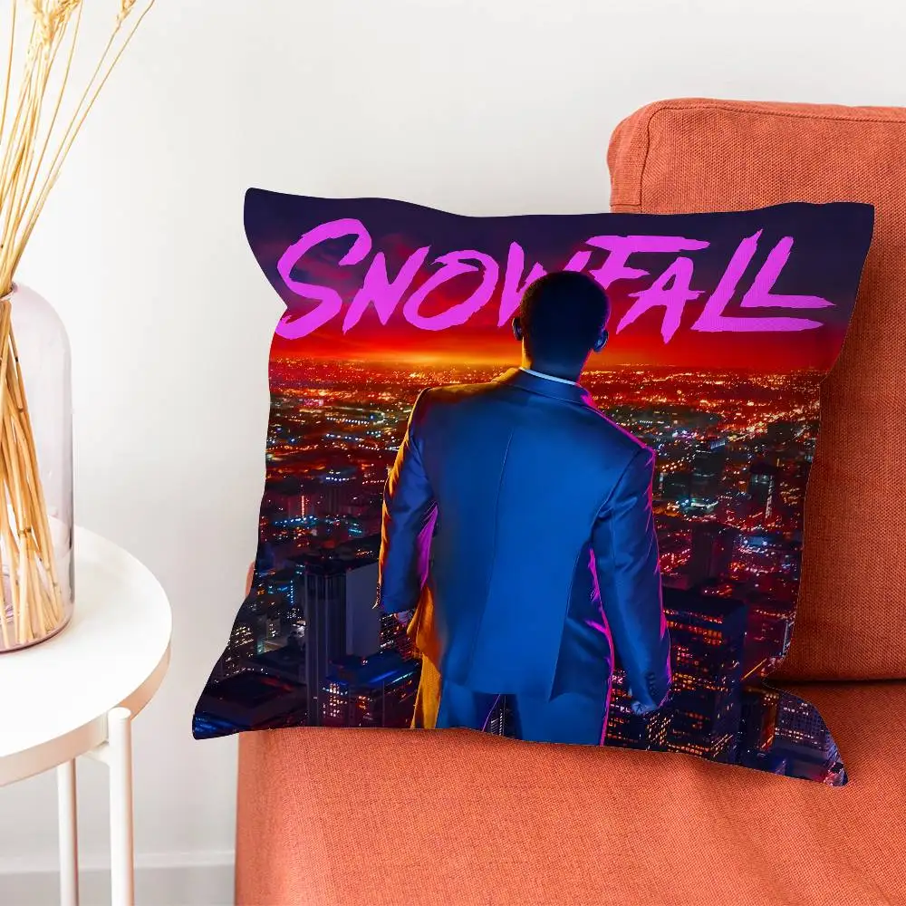 Funda de almohada Snowfall, funda de almohada para sala de estar, funda de cojín para sofá, adecuada para decoración del hogar, dormitorio y habitación