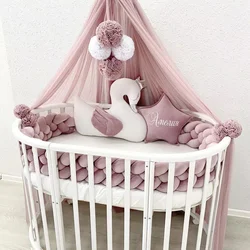 Material package twist crib enclosure A newborn children's crash fence soft bag cushion bed to send video