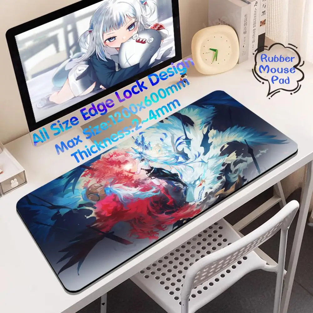 

Feixiao Mouse Pad Rubber Mouse HD Pad 4mm Large Extended Mause Desktop Mats Super Big 3 mm Mouse Pad Keyboard Mat Large Edge Lo