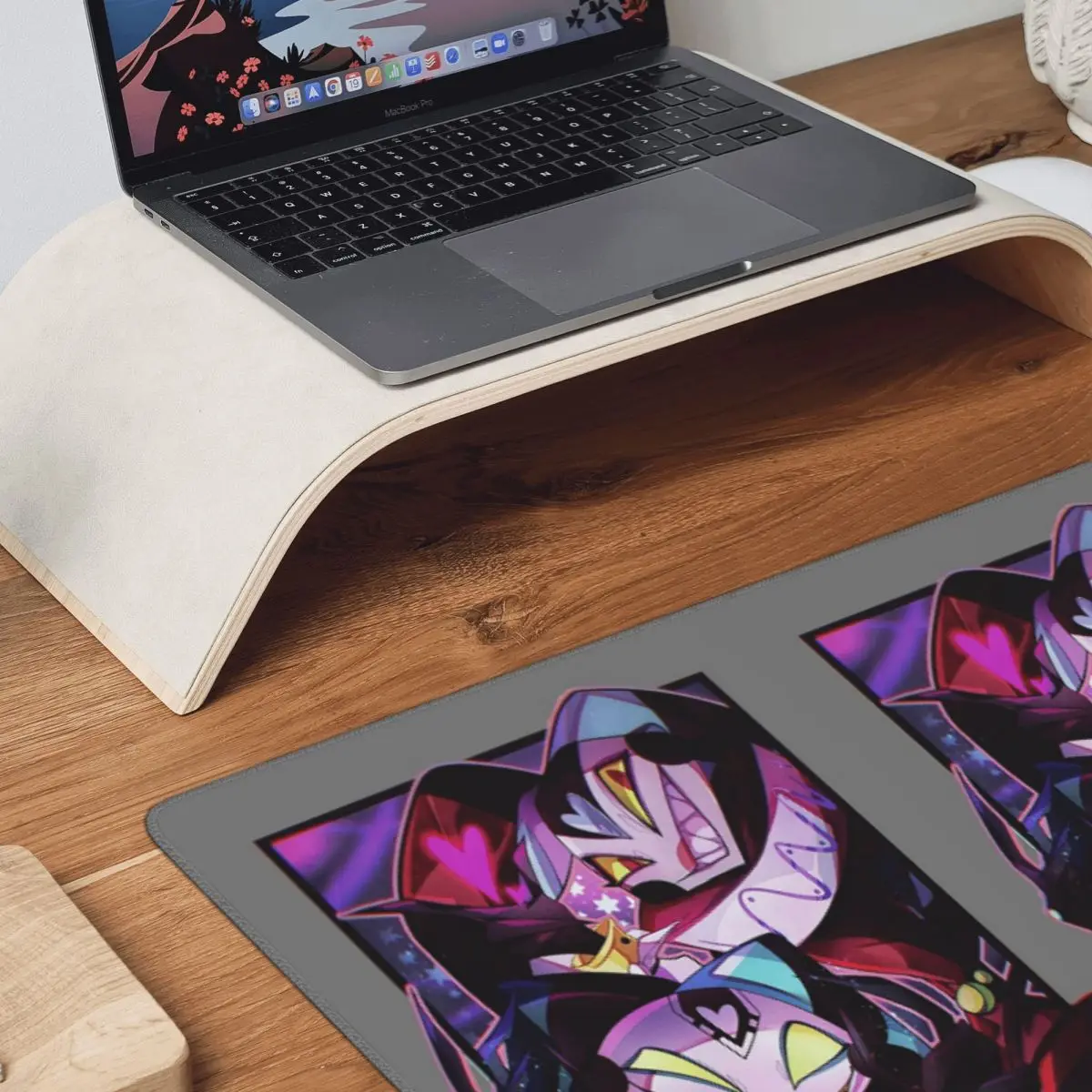 Fizzarolli Helluva Boss Large Mouse Pad Computer Keyboard Mouse Mat Gaming PC Laptop Desk Mat Office Accessories Table Mats