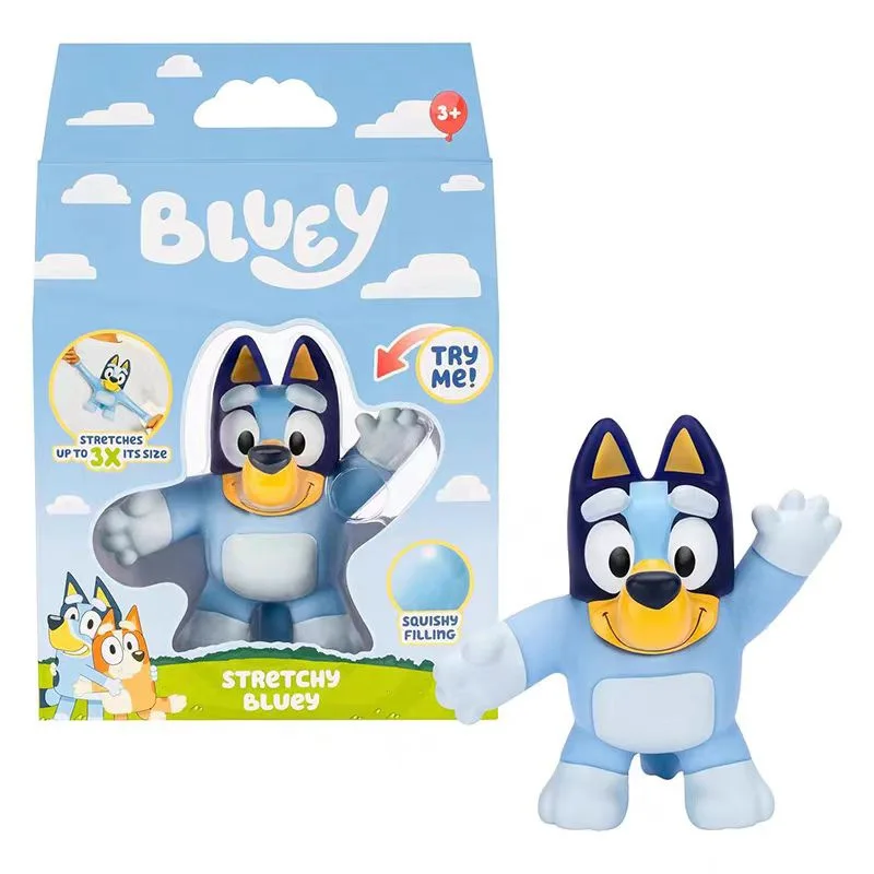 Figurines mobiles Bluey et Bingo Anime pour enfants, jouet anti-stress en caoutchouc, figurine JoendocAction, cadeau modèle, Auckland, 2 pièces par ensemble