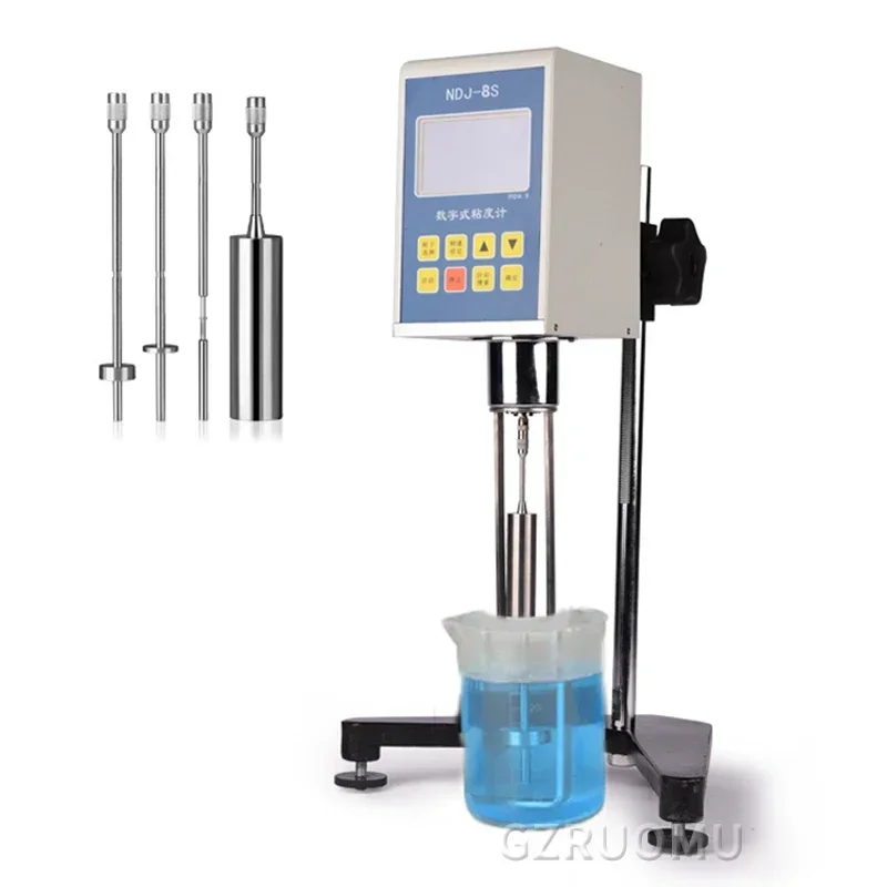 Digital Rotary Viscometer High Precision Paint Viscosity Meter LCD NDJ-5S/NDJ-8S  110V/220V