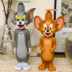 Cartoon Liquid Soap Bottles For Business Anime Cute Rabbit Mouse Tomed Cat Model Dispensers Shower Gel Bottle Travel Bottles Set